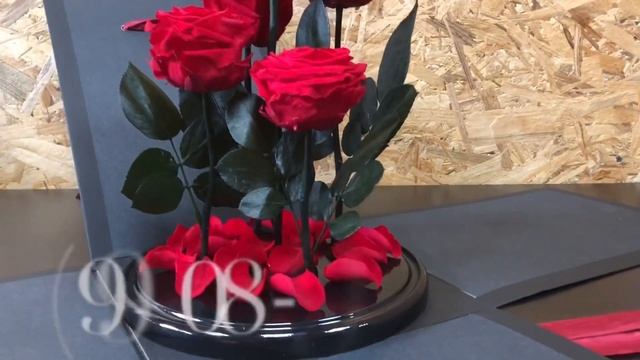 Композиция «Five lives» Роза в колбе ОПТОМ