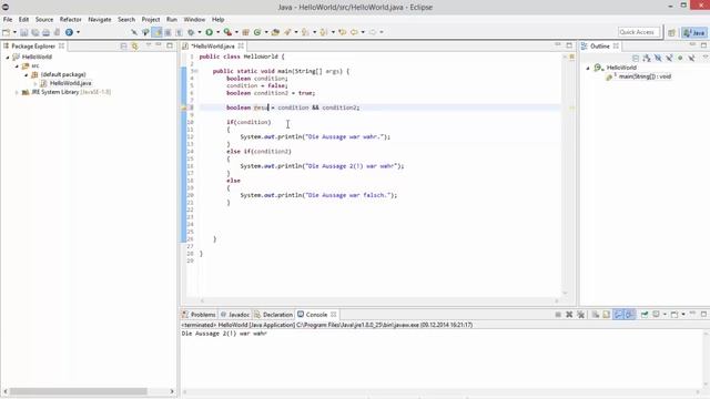 Java für Anfänger 3 - If-Anweisungen [DEUTSCH/GERMAN] смотреть онлайн