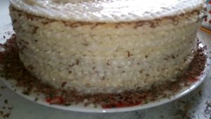 Торт из вафельных коржей.