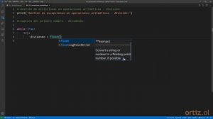 Python Curso V2: 227 Conversión de Datos de Punto Flotante Segura con Uso Excepciones