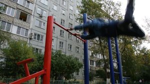 Делаю трюки на турнике № 1