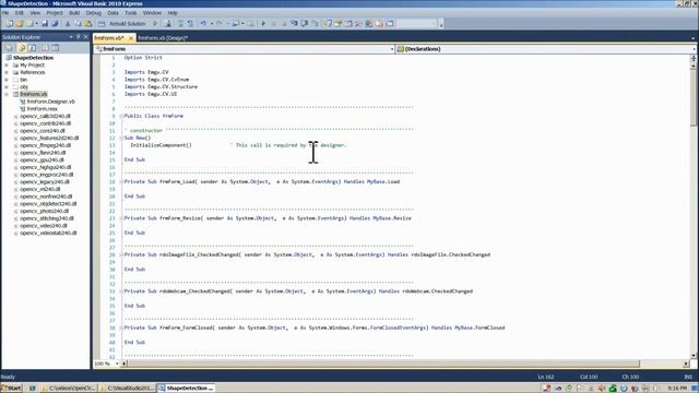 OpenCV Tutorial 9: Shape Detection and Color Filtering in Emgu CV