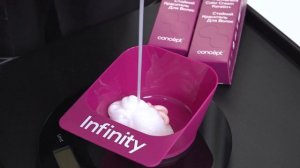 Тонирование в теплые оттенки новым стойким красителем Infinity