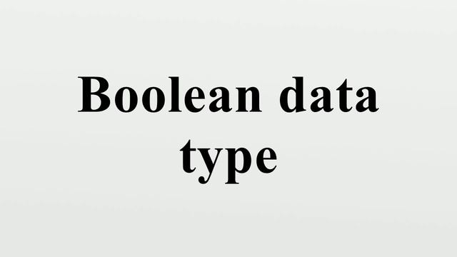 Boolean data type смотреть онлайн