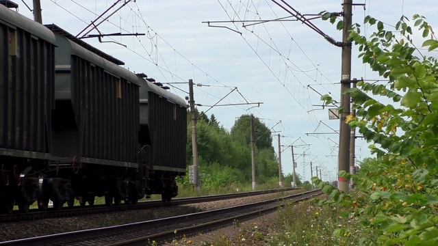 Транссиб: Медленные грузовые поезда, Участок Балезино - Киров, перегон Глазов - Балезино. смотреть онлайн