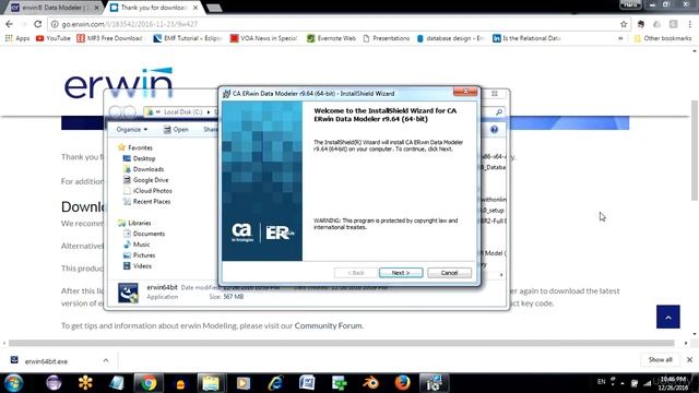 004 Download and Install ERwin software