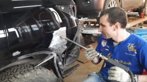 Ремонт задней части кузова Тойота Фортунер (Toyota Fortuner) в СПб