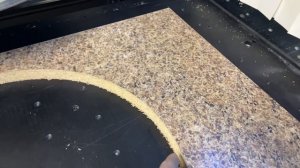 Врезка мойки в столешницу.