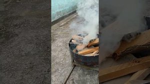 тандыр из бойлера своими руками!!! ч,2.