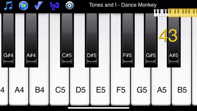 Tones and I - Dance Monkey - How to Play Piano Melody смотреть онлайн