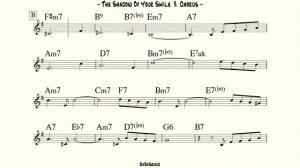 The Shadow Of Your Smile Backing Track For Bass (BPM 100)