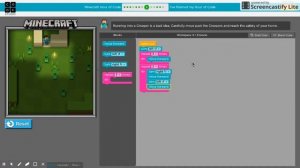 Code.org Minecraft walkthrough