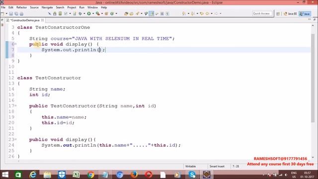 RAMESHSOFT: this super keywords in java|| Difference between this and super keywords
