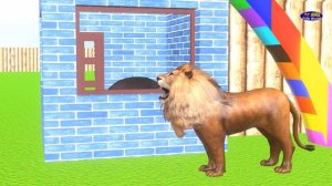 Wrong Kids Wild Animals Colors Shapes Matching Game for Toddlers Gorilla Lion Tiger Bear Horse