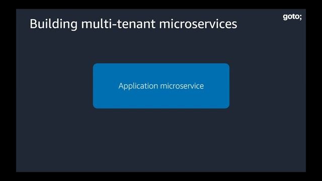 SaaS Deep Dive: Designing and Building Multi-Tenant Solutions • Tod Golding • GOTO 2020