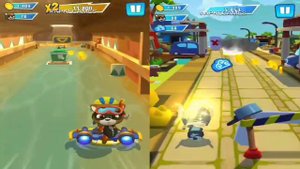 Talking Tom Hero Dash - SCORE MADNESS & Thunder Storm Hurricane Hank vs Super Stripe Hank Boss Figh