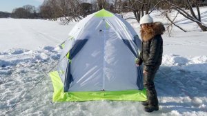 Зимняя палатка Лотос 3 Эко_Раскрытие и обзор