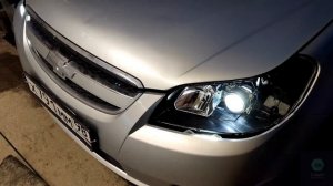 Chevrolet Epica загружаем Bi led +ДХО