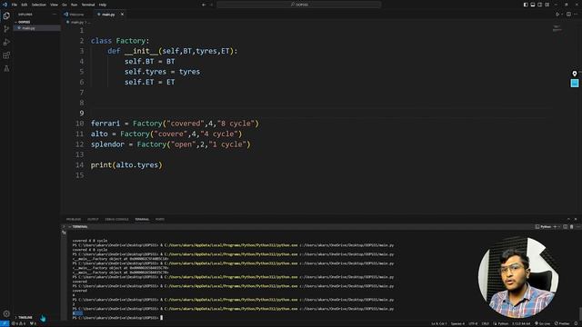 OOPs | Python - Basic Understanding with code and Project.