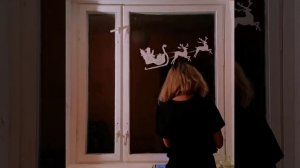 Рисую на окне | Новогодний рисунок