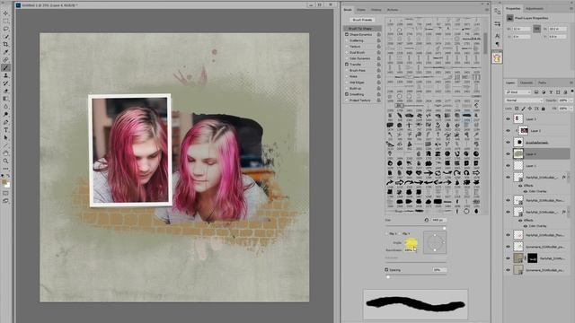 Digital Scrapbooking Using Brushes #1 смотреть онлайн