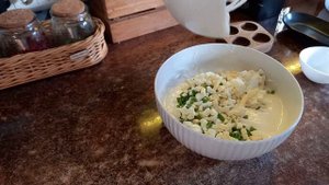 ленивые пирожки с зелёным луком и яйцом #пп правильное питание
