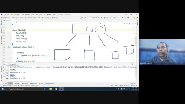 Java Training Session 22 abstract class, interface default method, NO instance variable in interfac