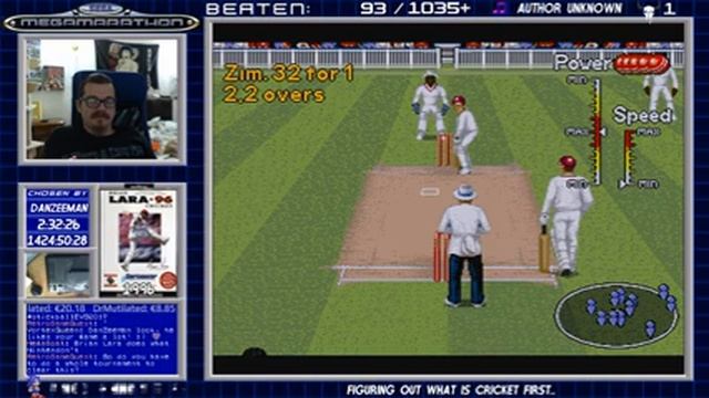 Brian Lara Cricket '96 — Sega Megamarathon #93 — Part 1
