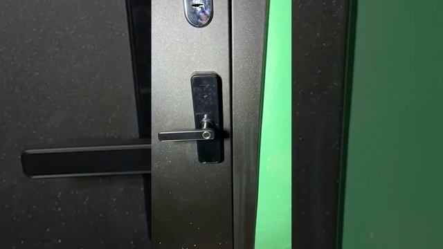 Монтаж биометрического замка