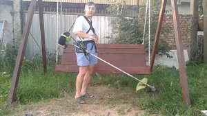 Балансировка мотокосы. Почему тяжело косить и болят плечи, руки, спина?