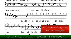 (TRACT) • “Beatus Vir Qui Timet Dominum” — St. Joseph, 19 March (GREGORIAN CHANT)