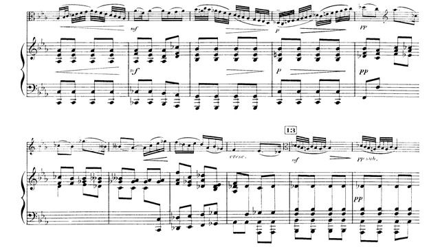 Viola Concerto in the Style of J.C. Bach in C Minor By Henri Casadesus with Score