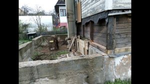 Замена фундамента, нижней обвязки, лаг в каркасном дачном доме