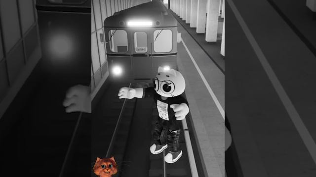 ПРЫГНУЛ под поезд роблокс симулятор игра automatic moscow metro #shorts