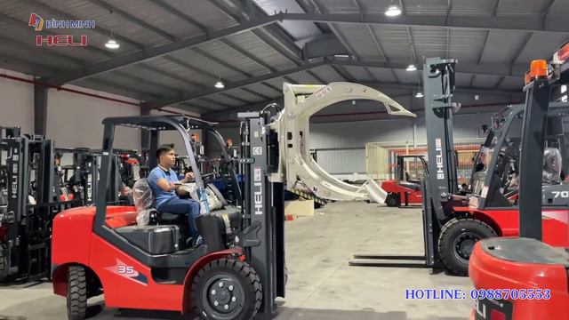 Xe Nâng Kẹp Giấy Cuộn - Xe nâng kẹp tròn 3.5 tấn смотреть онлайн