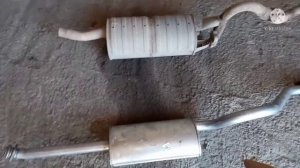 Mitsubishi Challenger ремонт глушителя?Установка от Mitsubishi Pajero???