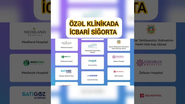 icbari tibbi siğorta özəl klinika ozel klinikada sigorta tebib TƏBİB xidmetler zerfi tibb müessises