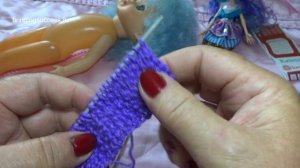 Юным вязальщицам. Кофта на куклу с манжетами. Для начинающих Вязание спицами