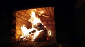 Русская печь Порфирьева, горнило, свод, горение дров