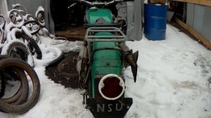 NSU 601 OSL - "большой" НСУ. Началась реставрация в ателье Ретроцикл