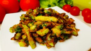 Пять минут и готово – очень вкусная острая закуска из молодых кабачков с чесночком и соевым соусом!