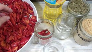 ВЯЛЕНЫЙ ПЕРЕЦ на зиму- для бутербродов и салатов