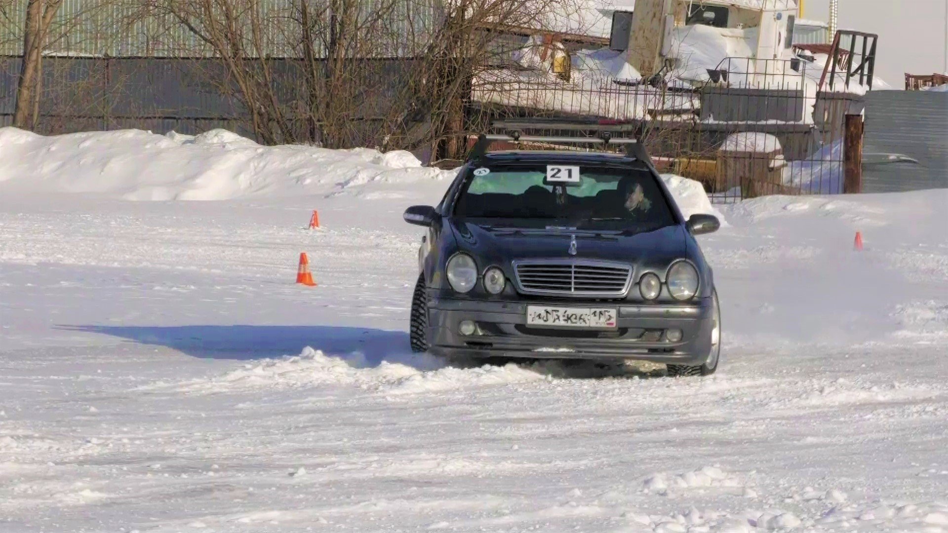 Поло седан дрифт зима