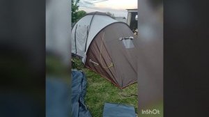 Первая пробная установка палатки Outventure twin sky 4. 2023 . Подготовка к поездке на море.