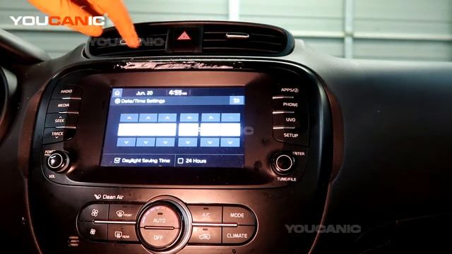 2014-2019 Kia Soul - How to Set Time and Date on Car Stereo смотреть онлайн