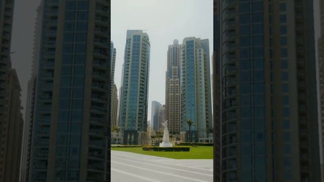 The sculpture Win, Victory, Love | Burj Park Downtown Dubai #shorts