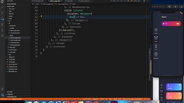 Flutter ListView Tutorial | Clock App (Episode-4)