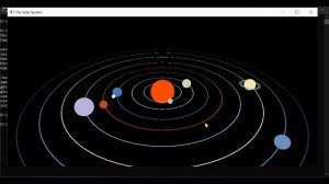 The Solar System Animation | C language | Win32 SDK | GLU Basic Demo