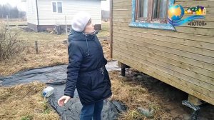 Монтаж винтовых свай под углом. Замена фундамента.