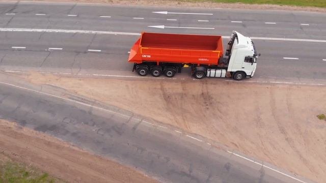 Самосвальный полуприцеп для тяжелых условий